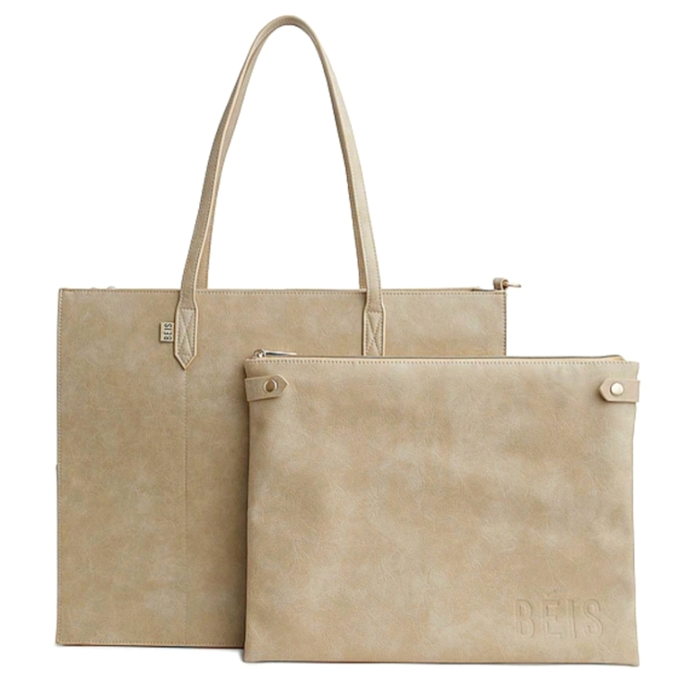 The Large Work Tote in Beige